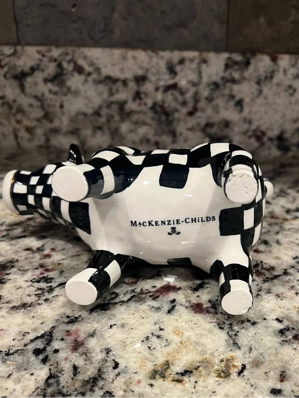 Mackenzie-Childs Cow Creamery Creamer. New in box.